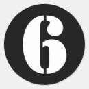 Buscar números 6 pegatinas Para todos
