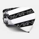 Buscar rayado blanco y negro corbatas Elegante