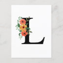 Buscar letra l postales Monograma