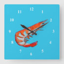 Buscar mariscos relojes de pared Gambas