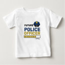 Buscar policía bebe camisetas Oficial