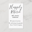 Buscar feliz tarjetas de visita Minimalista