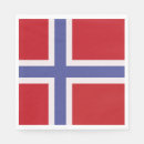 Buscar bandera de noruega servilletas Patrón