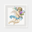 Buscar ángel azul servilletas Elegante