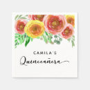 Buscar flores acuarela servilletas Elegante