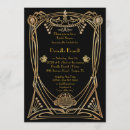 Buscar artdeco invitaciones Oro