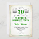 Buscar 70th birthday invitaciones Para él