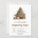 Buscar árbol verde invitaciones de navidad General y unisex
