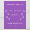 Buscar huellas flyers Paseador de perros