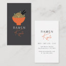 Buscar japonés tarjetas de visita Ramen