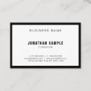 Buscar diseño blanco y negro tarjetas de visita Profesional