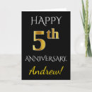 Buscar 5to tarjetas de aniversario Quinto
