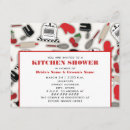 Buscar cocinar la ducha nupcial invitaciones Para ella