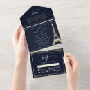 Buscar la torre eiffel boda invitaciones Para ella