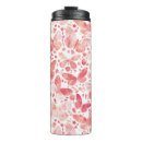 Buscar coral y blanco tazas Acuarela