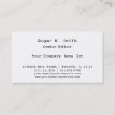 Buscar editorial tarjetas de visita Revista