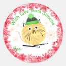 Buscar navidad del gatito pegatinas Para ella