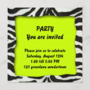Buscar modelo de la cebra invitaciones Rayas