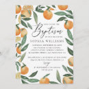 Buscar naranja invitaciones para bautizos Religioso
