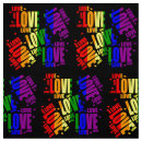 Buscar corazones del arco iris telas Amor
