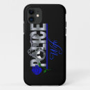 Buscar policías iphone fundas Línea azul fina