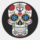 Buscar calaveras de azúcar pegatinas Negro