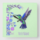 Buscar hummingbird relojes de pared Botánico