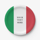 Buscar bandera italiana papel platos Fiesta