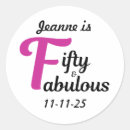 Buscar número 50 pegatinas Fiesta de cumpleaños elegante