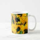 Buscar girasol hermoso tazas Amarillo
