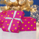 Buscar lunares amarillos papel de regalo Rosa