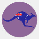 Buscar mapa de australia pegatinas Canguro