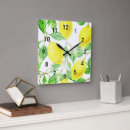 Buscar lemon relojes de pared Amarillo