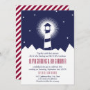 Buscar faro invitaciones Azul marino