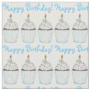 Buscar cumpleaños telas Azul