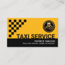 Buscar taxis tarjetas de visita Chofer