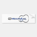 Buscar guitarra pegatinas parachoque Azul