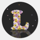 Buscar letra l pegatinas Flores