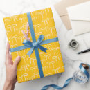 Buscar amarillo y blanco papel de regalo Para ella