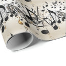 Buscar musical papel de regalo Adorable