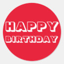 Buscar feliz cumpleaños pegatinas Blanco