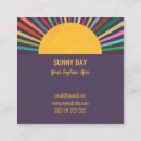Buscar rayos solares tarjetas de visita Retro