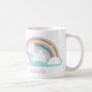 Buscar unicornios y arco iris tazas Chica