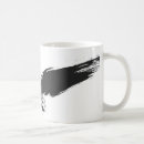 Buscar silueta del cuervo tazas Negro