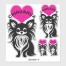 Buscar amo mi chihuahua pegatinas Chihuahua de pelo largo