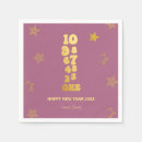 Buscar año nuevo servilletas Cuenta atrás