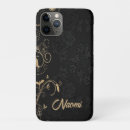 Buscar damasco dorado iphone fundas Negro