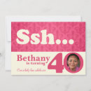 Buscar cuadragésimo invitaciones de cumpleaños Rosa