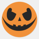 Buscar cara malvada pegatinas Cara de calabaza