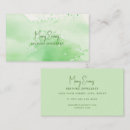Buscar pintura verde tarjetas de visita Clientes